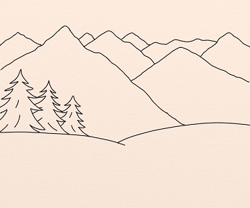 Peisaj de munte etapa1