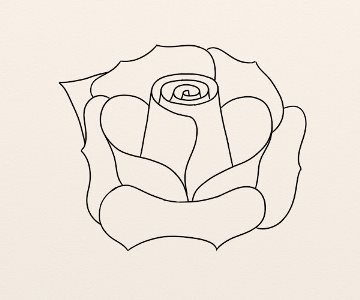 Trandafir galben etapa 9