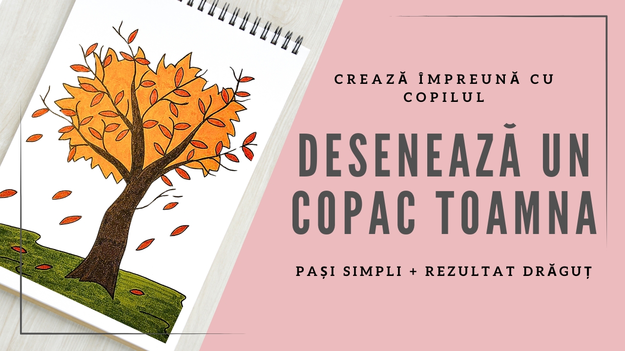Cum se desenează un copac de toamnă