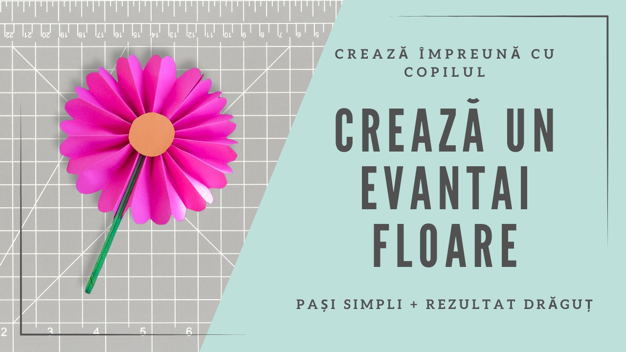 Paper Flower Fan for Kids