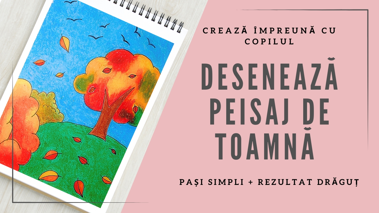 Cum se desenează un peisaj de toamnă